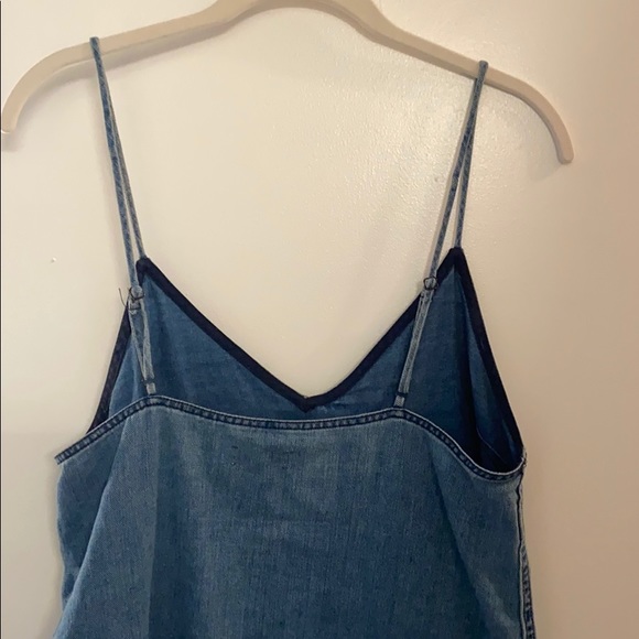 Denim mini dress with adjustable straps - Picture 6 of 7